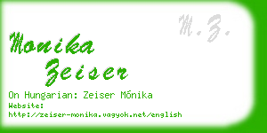 monika zeiser business card